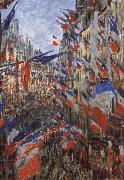 Claude Monet Rus Saint-Denis,Festivities of 30 June Sweden oil painting artist